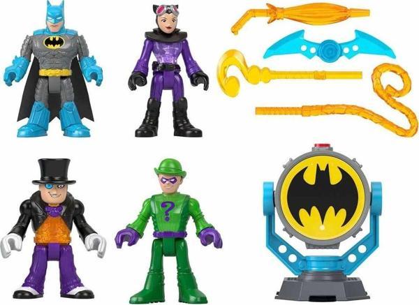 Toyfest Imaginext Dc Super Friends Bat-Tech Bat-Signal Figür Seti - Image 1