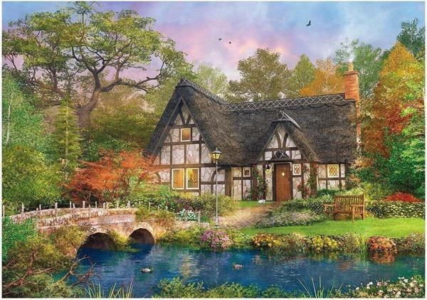 Toyfest Ks The Stoney Bridge Cottage 2000 Parça Puzzle - Image 1