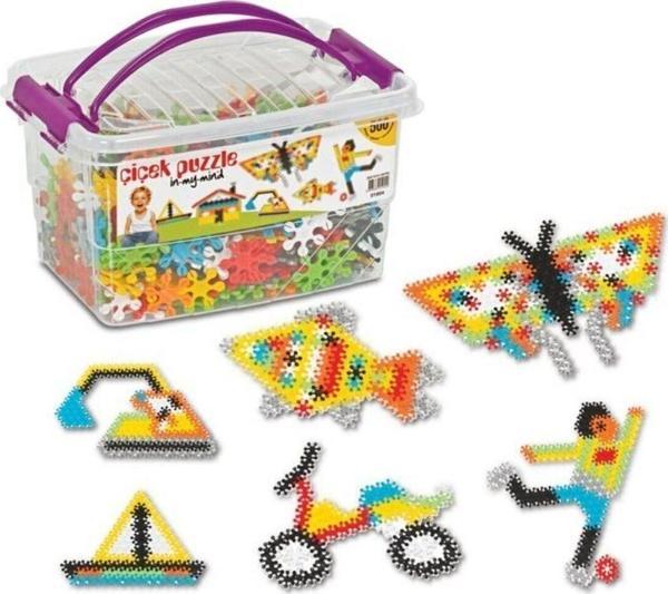 Toyfest Çiçek Puzzle Box Eğitici Şekiller 500 Parça - Image 1