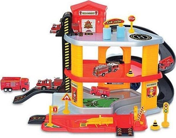 Toyfest 3 Katlı İtfaiye Garaj Seti - Image 1