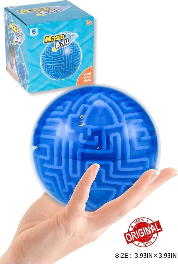 Toyfest Demir Bilyeli Labirent Zeka Küre Oyunu Topu - Image 1