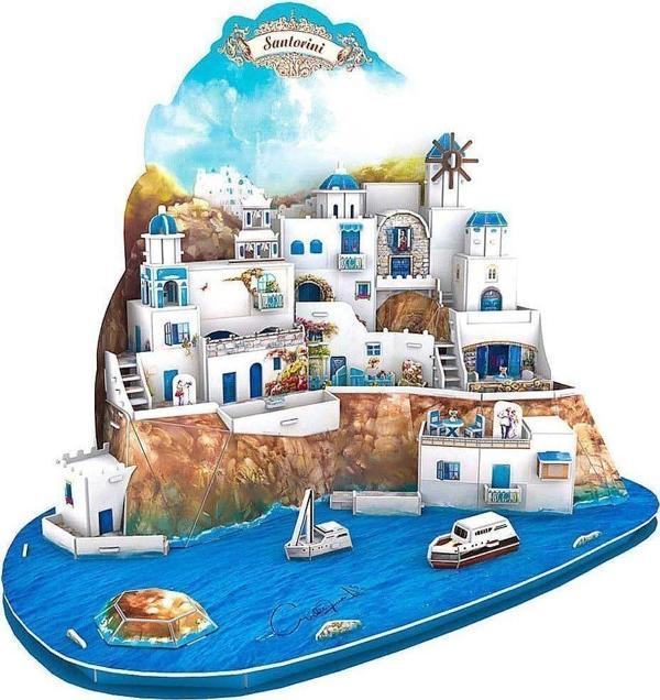 Toyfest Cubicfun Santorini Adası 3D Yapboz - Image 1