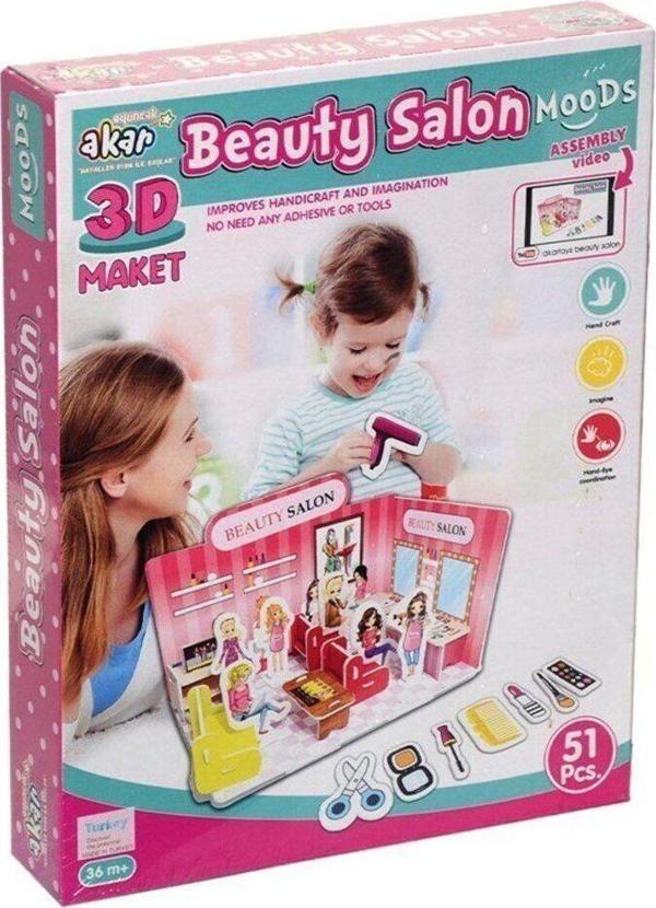 Toyfest Güzellik Salonu Maket 3 Boyutlu Puzzle - Image 1