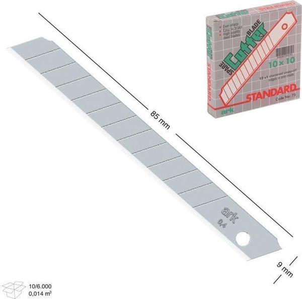 Maket Bıçağı Yedek Bıçağı 80X9 mm İnce Yedek 10 Adet - Image 1