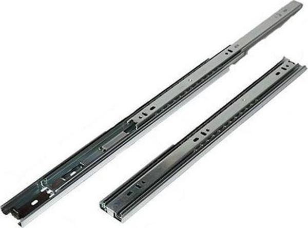 Çift Açılır 45 mm Teleskopik Bilyeli Çekmece Rayı 45 Cm - Image 1