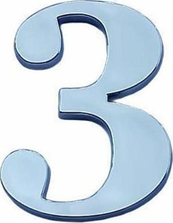 Cemax Villa Boy 3 Rakamı 8,5 cm Yapışkanlı - Image 1