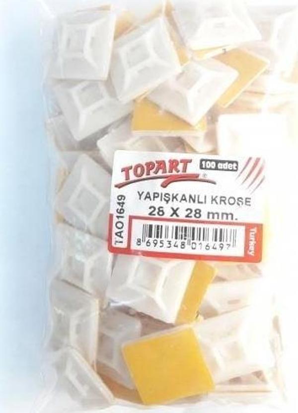 Topart 01649 28X28 Yapışkan Kroşe (100 Adet) - Image 1