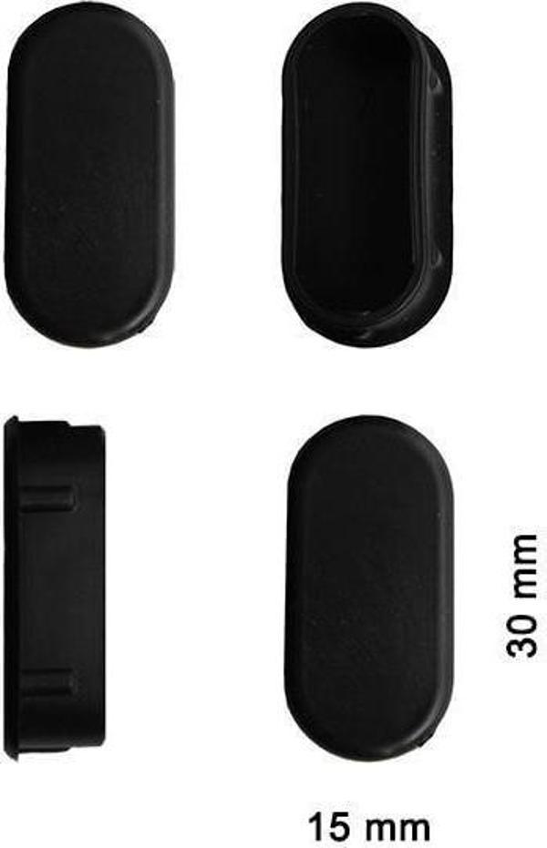 Oval Profil İç Tapa 15x30 mm 4 Adet - Image 1