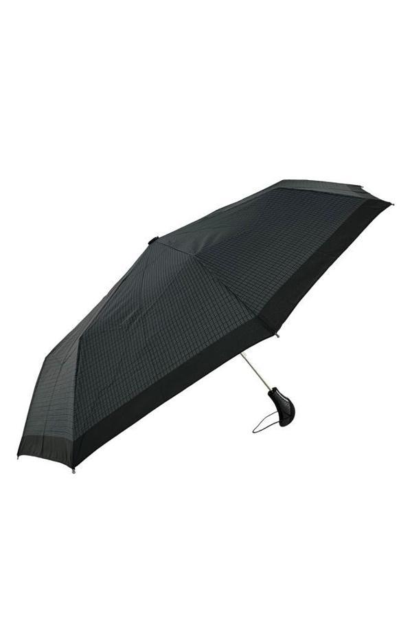 April Lüx Şemsiye Otomatik Mini Kare Çizgili Füme 227-GL - Image 1
