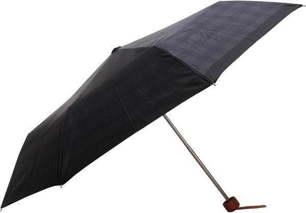 April Erkek Şemsiye Süper Mini Ekose Kare Siyah 09-G - Image 1