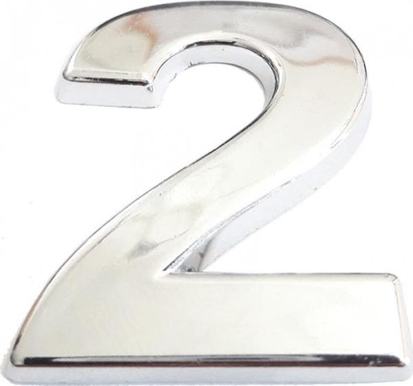 Cemax Krom Yapışkanlı 2 Rakamı 5 cm - Image 1