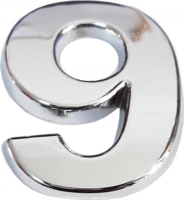 Cemax Krom Yapışkanlı 9 Rakamı 5 cm - Image 1