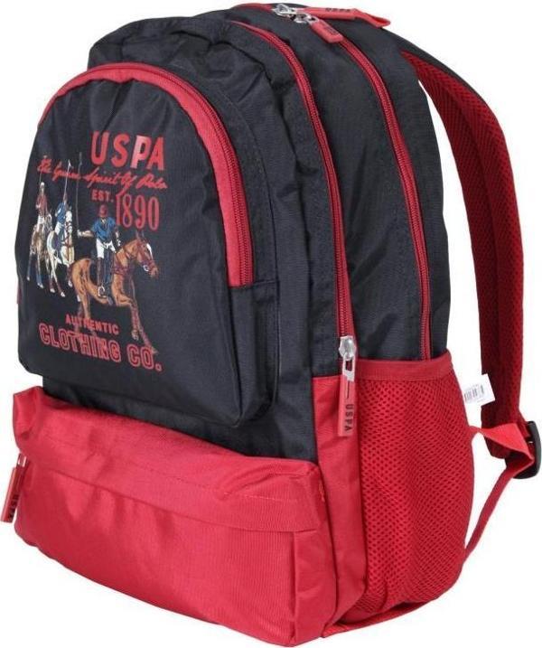 U.S. Polo Assn. Sırt Çantası Siyah Kırmızı 22040 - Image 1