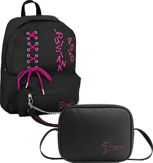 Louisiana Polo Okul Seti – Sırt Çantası + Termal Beslenme Pembe 1141 - Image 1