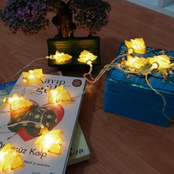 Metal Örgülü Çam Ağacı Şeklinde Günışığı Şerit Led Işık Zinciri  GO50609048700 - Image 1