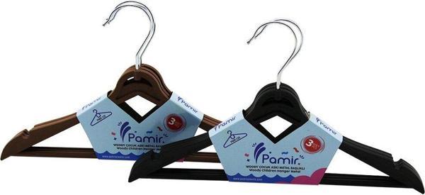 3PCS  PLASTİK ÇOCUK ELBİSE ASKISI  METAL BAŞLIKLI  GO5060Gok170828 - Image 1