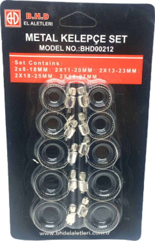 10 PARÇA  METAL HORTUM KELEPÇESİ SET  GO50602870190 - Image 1