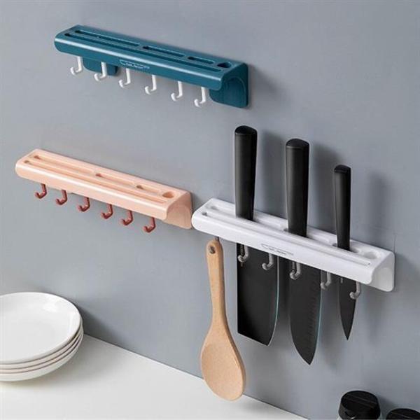 Pratik Çoklu Bıçak Askısı Mutfak Bıçak Düzenleyici Organizer Dayanıklı Bıçaklık  GO50603419960 - Image 1