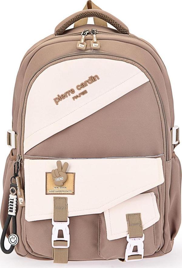 Pierre Cardin Okul Sırt Çantası Kahve 07Pc303-Kh - Image 1
