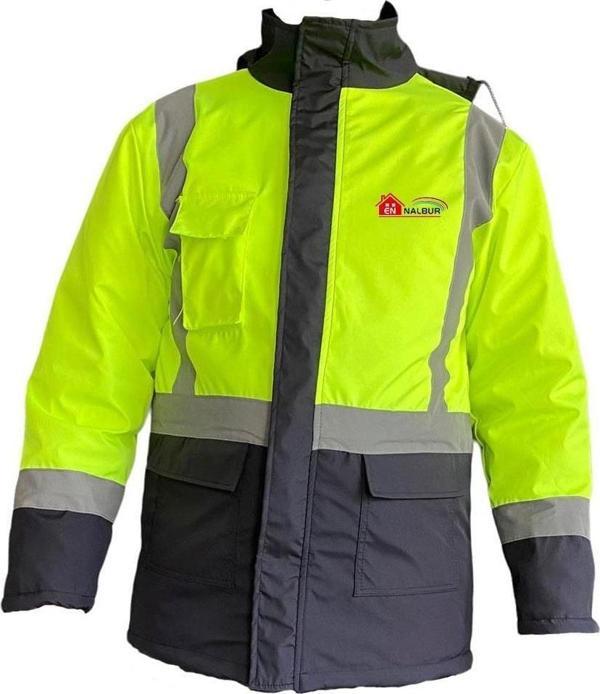Ennalbur Reflektörlü Parka Sarı Lacivert Small - Image 1