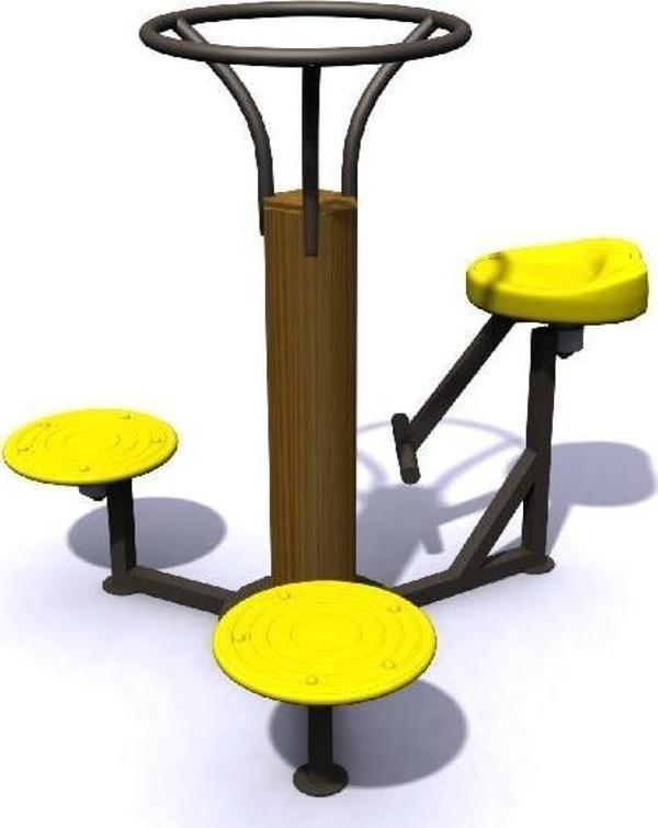  Ahşap Fitness Aletleri, Bel Esnetme Aleti  - Image 1