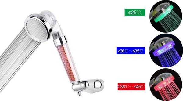 Renk Değiştiren Led Işıklı Tasarruflu Tazyikli Duş Başlığı  GO50601676360 - Image 1