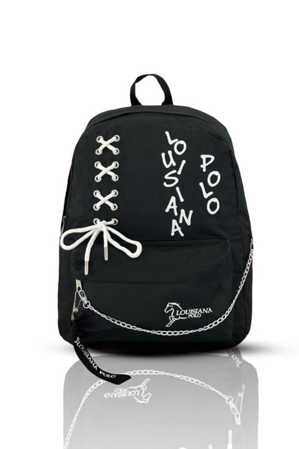 Laptop Bölmeli Okul Çantası Siyah Beyaz 1141 - Image 1