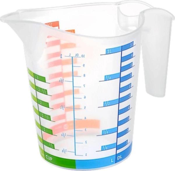 500 ml Renkli Dereceli Sert Plastik Mutfak Ölçü Kabı  GO50606751260 - Image 1