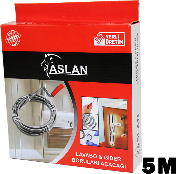 5MT SUSTA SPRAL LAVABO - GİDER AÇAR  GO50605350130 - Image 1