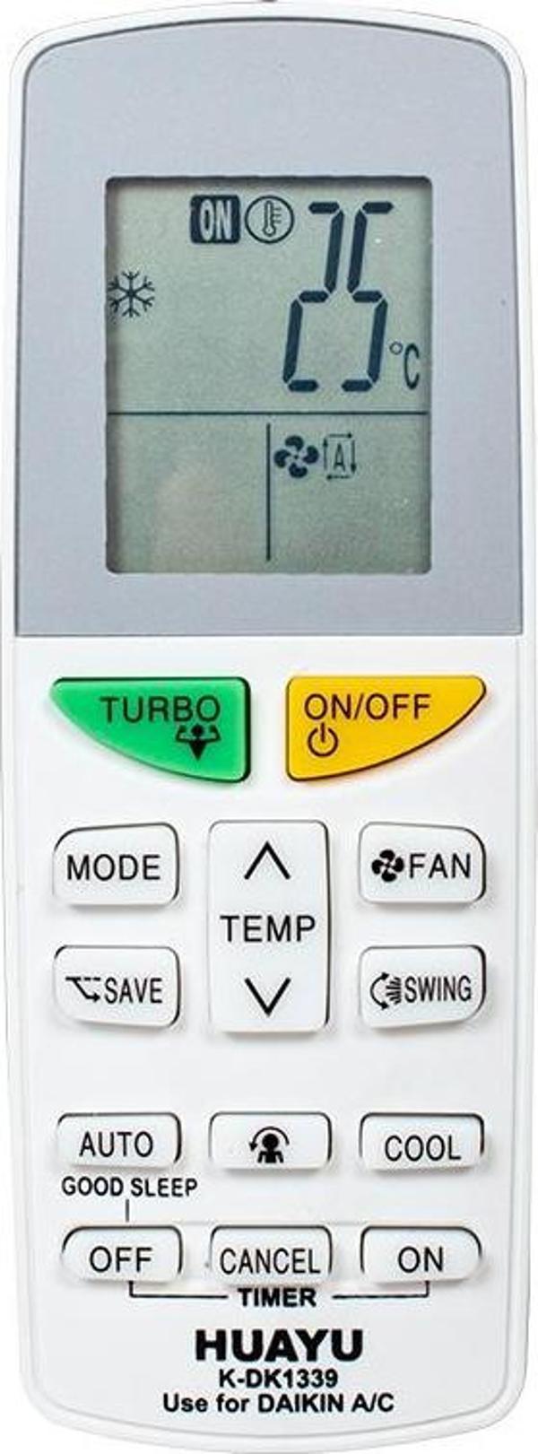 HUAYU KK K-DK1339 DAIKIN UNIVERSAL KLİMA KUMANDA (5060) - Image 1