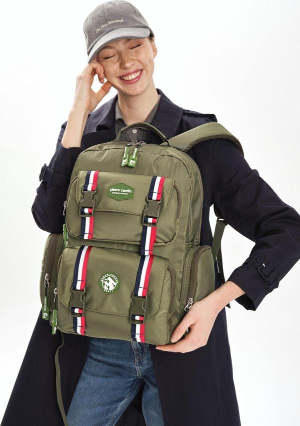 Pierre Cardin Okul Sırt Çantası Yeşil 07Pc1004-Ysl - Image 1