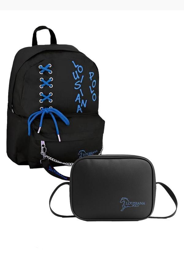 Louisiana Polo Okul Seti – Sırt Çantası + Termal Beslenme Mavi 1141 - Image 1