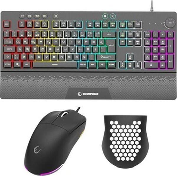 Eclipse Siyah USB Rgb Aydınlatmalı Q Gaming 4 Tuş Makrolu Oyuncu Klavye Mouse Set - Image 1
