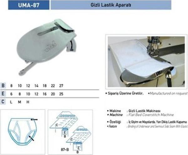 Uma Gizli Lastik Tek Katlama Aparatı 8X10/ Uma-87 - Image 1