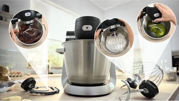 Bosch 1600W 5,5litre Paslanmaz Çelik Dijital Ekran Premium Serie 6 Terazili Mutfak Şefi + Hassas Mutfak Tartısı - Image 1