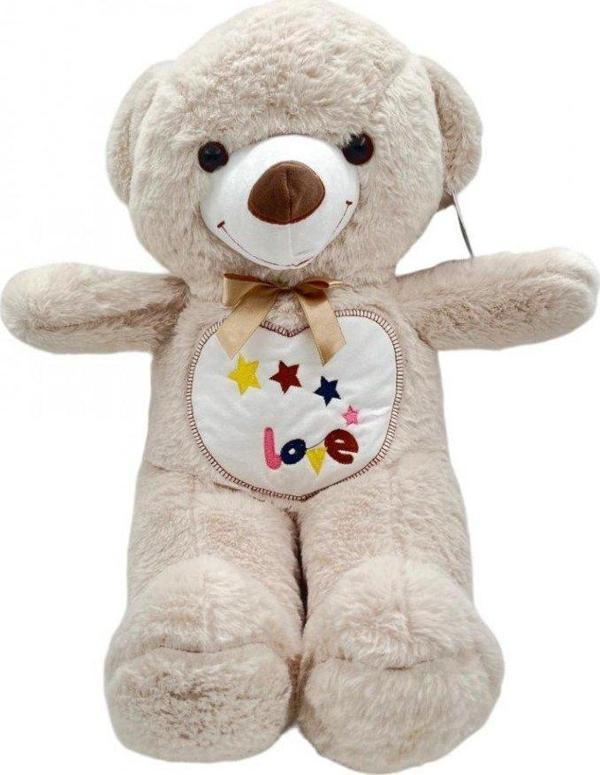 Peluş Salaş Kalpli Ayıcık 70 Cm - Mavi Su Dünyası - Image 1