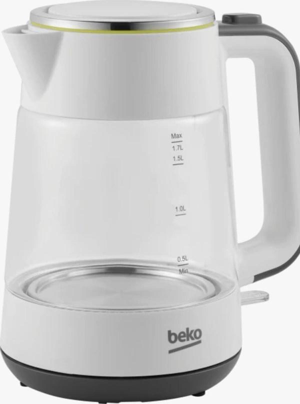 LED Aydınlatmalı Güçlü 1.7 L 2400 W Cam Kettle - Image 1