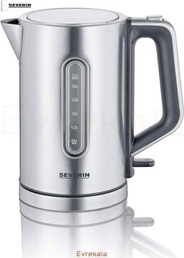 Severin Evrekala Shop Çelik Kettle 1.7lt 2400W Su Isıtıcı - Image 1