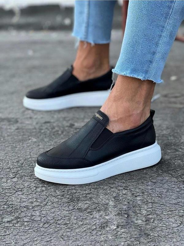 Siyah Düz Casual Erkek Ayakkabı - Image 1