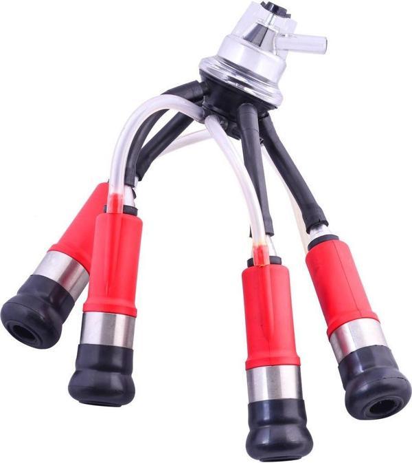 Şanmak Süt Sağma Makinesi 160 Cc Sağım Demeti (Kırmızı Plastik Kılıflı) - Image 1