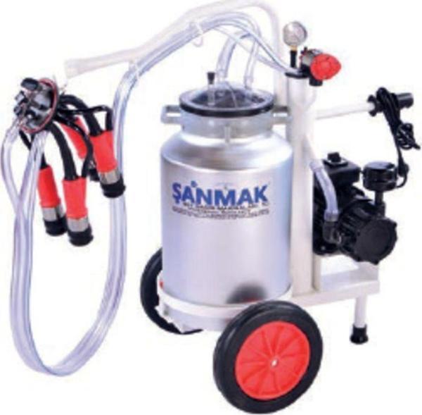 Şanmak Mini Tek Sağım Süt Sağma Makinası (Tek Güğüm - Alüminyum) - Image 1