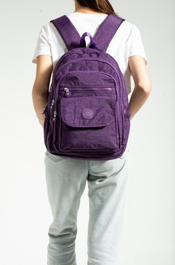 Unisex Okul Çantası Su İtici Hafif Klinkır Kumaş Günlük Sırt Çantası 40*30 Cm Çok Cepli - Image 1