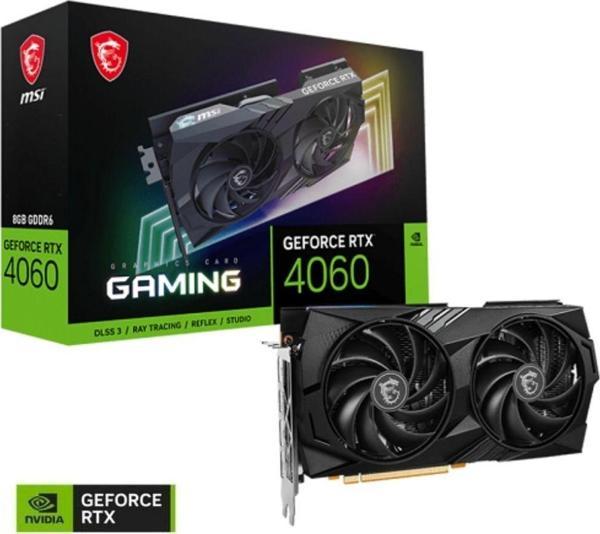 MSI GeForce RTX 4060 GAMING 8G GDDR6 128Bit DX12 DLSS 3 Gaming (Oyuncu) Ekran Kartı - Image 1