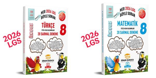 2026 LGS türkçe ilk doz deneme ve matematik ilk doz deneme sinan kuzucu - Sinan Kuzucu Yayınları - Image 1