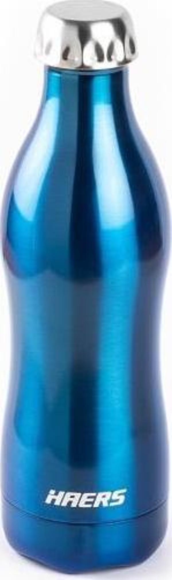 HAERS MAVİ PASLANMAZ ÇELİK TERMOS ŞİŞE 500ML - Image 1