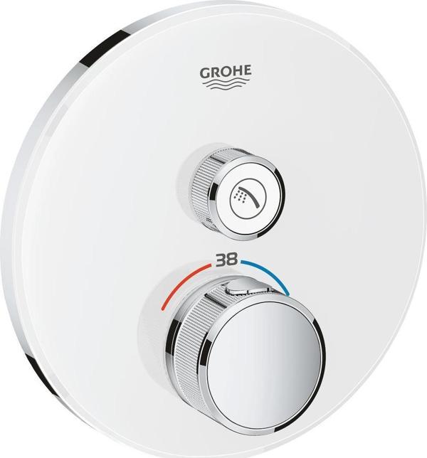 Grohe GROHTHERM SMARTCONTROL TEK VALFLİ AKIŞ KONTROLLÜ, ANKASTRE TERMOSTATİK DUŞ BATARYASI - 29150LS0 - Image 1