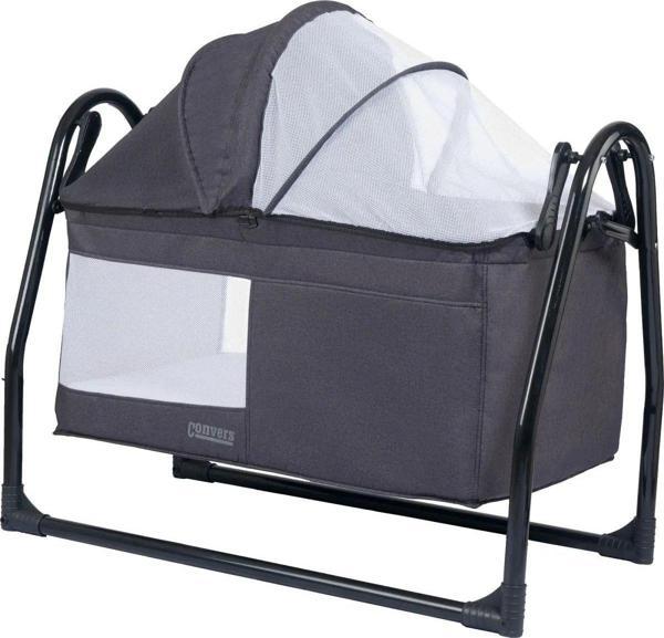 Convers Baby Sallanır Bebek Beşiği Cibinlik Tüllü Tenteli Bebek Beşik - Image 1