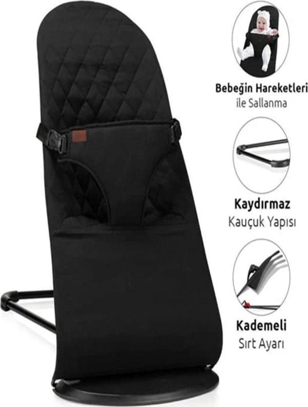 Convers Baby Perla Ana Kucağı Siyah - Image 1