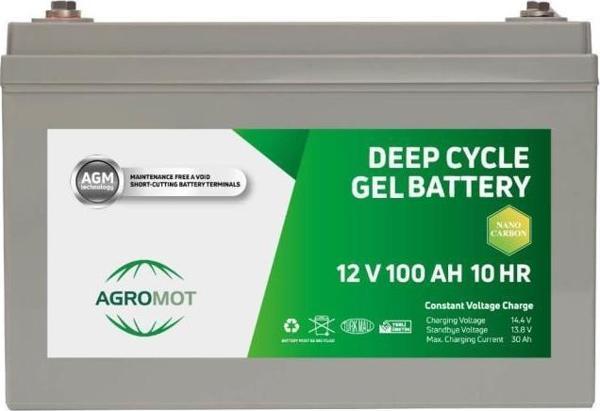 Agromot Karbon Jel Akü 100Ah 12v - Image 1