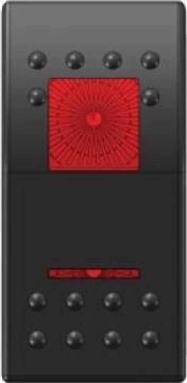Bfy Switch On-Off-On Kırmızı Işıklı  - Image 1